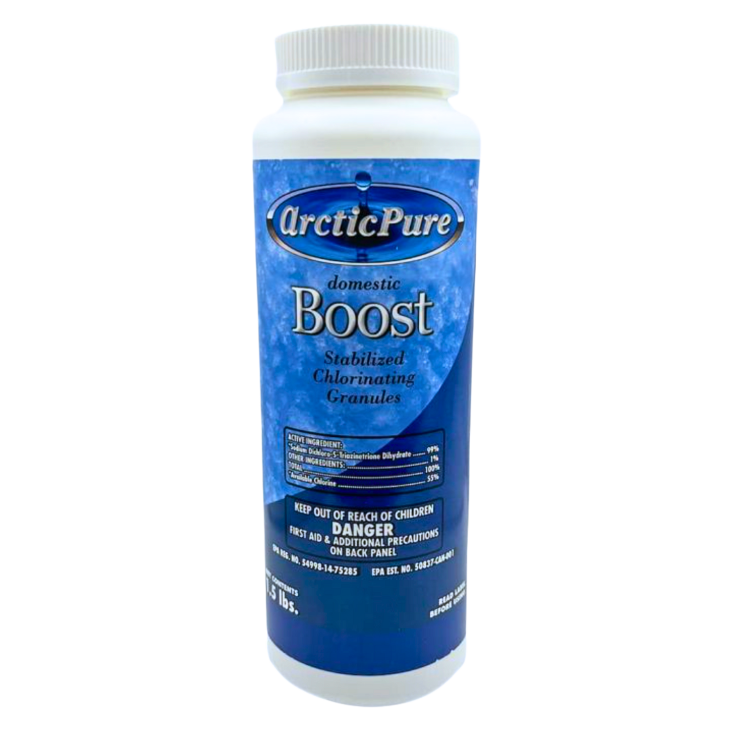 Arctic Pure Boost stabilized chlorinating granules - small size