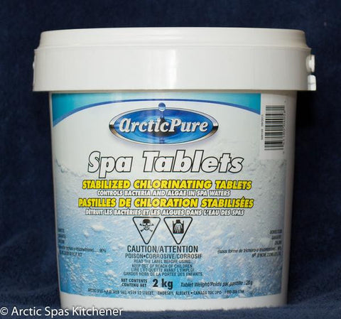 Arctic Pure Spa Tabs / Chlorine tabs - 2 sizes available